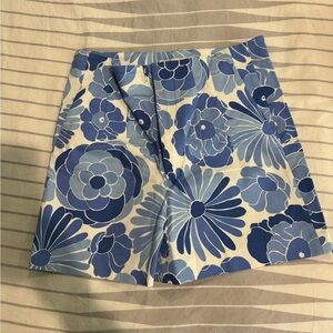 Zara Blue Floral Shorts